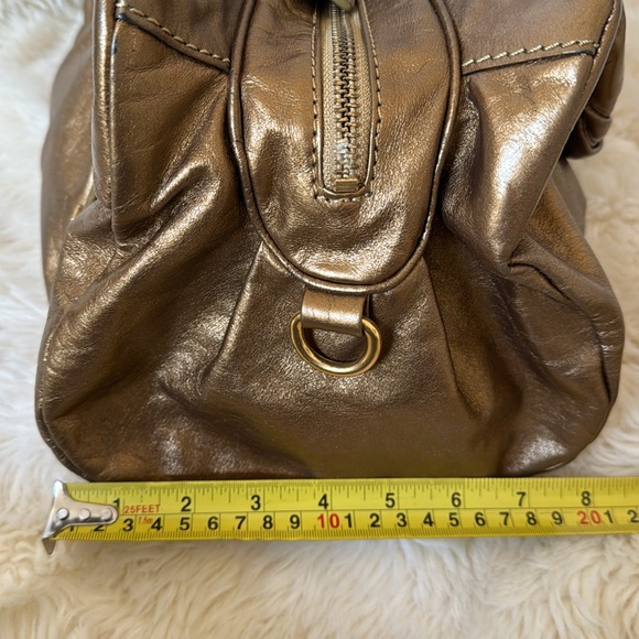 Marc by Marc Jacobs Classic Q Hillier Hobo Gold Metallic Leather Shoulder Bag - Picture 11 of 12